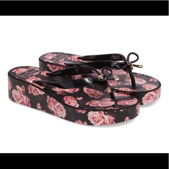 🆕KATE SPADE RHETT ROSES WEDGE SANDALS (Sz9 &10) - Picture 2 of 8